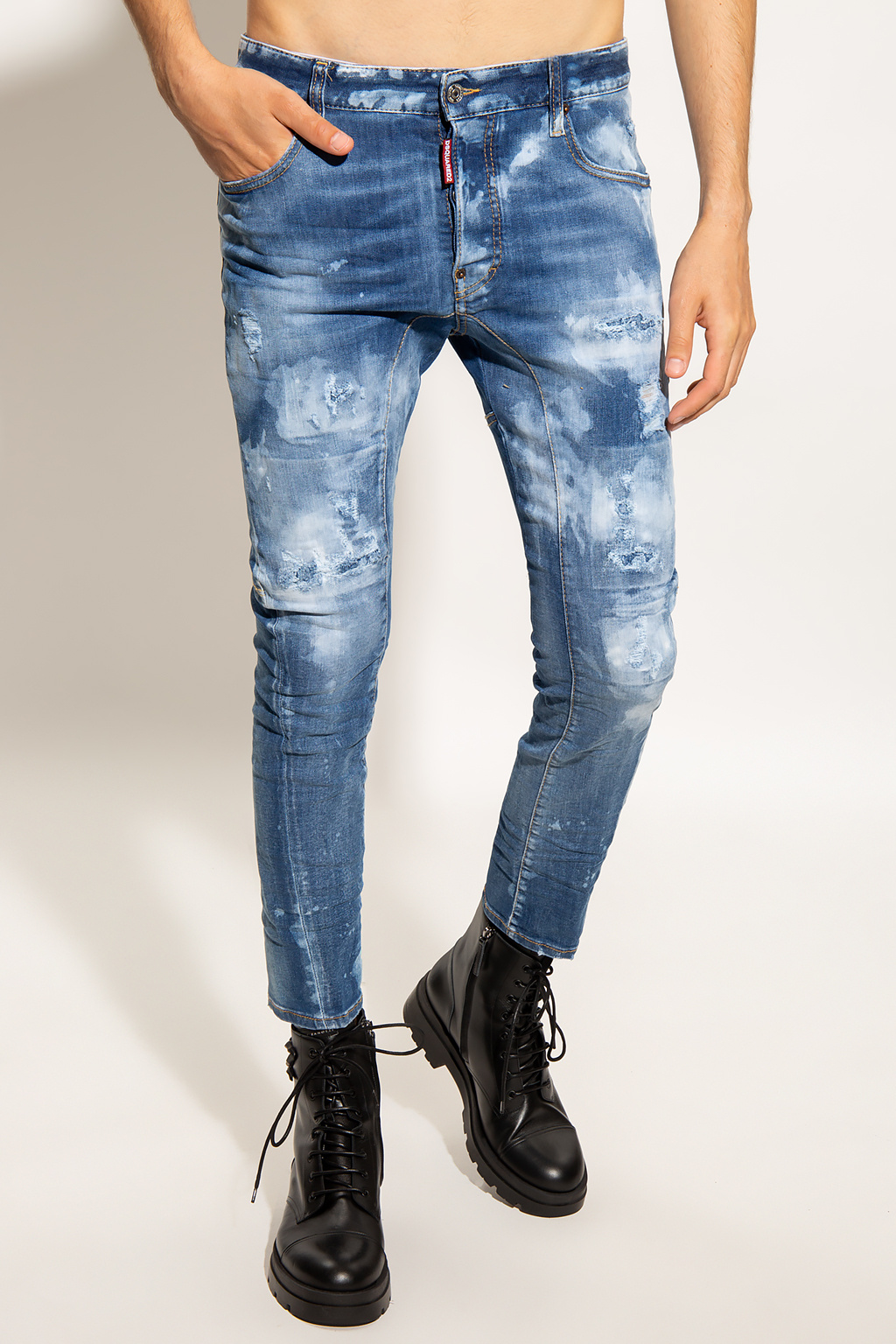 モール DSQUARED2 S74LB1179 TIDY BIKER JEANS 46 | www.ouni.org